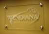 Etched Glass Sign